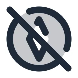 Compass Off Duotone Icon
