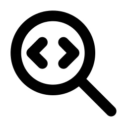 Zoom Code Line Icon