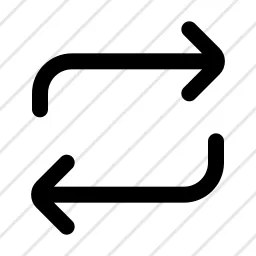 Arrows Repeat Right Left Repost Icon