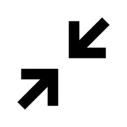 Collapse Diagonal Line Icon
