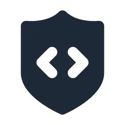 Shield Code Solid Icon