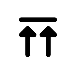 Align Top Fill Icon