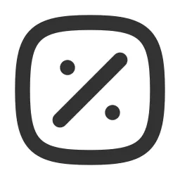 Percent Square Icon