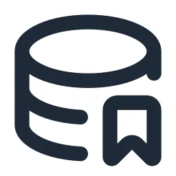 Data Bookmark Line Icon