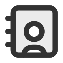 Contacts Duotone Icon