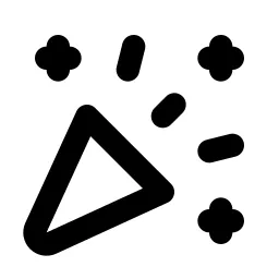 Confetti Line Icon