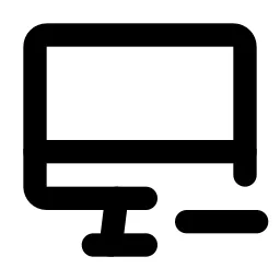 Device Imac Minus Line Icon