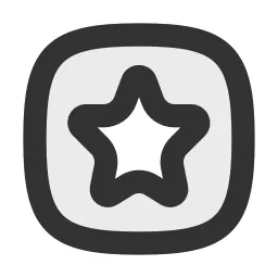 Star Square Duotone Icon