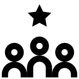 Group People Star Icon