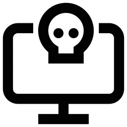 Skull Monitor Icon
