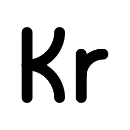 Currency Krone Swedish Line Icon