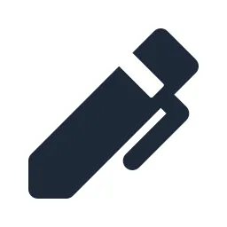 Ballpoint Solid Icon