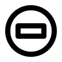 Circle Rectangle Line Icon