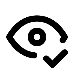Eye Check Line Icon