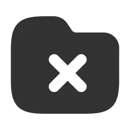 Folder X Fill Icon