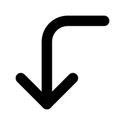 Corner Left Down Icon