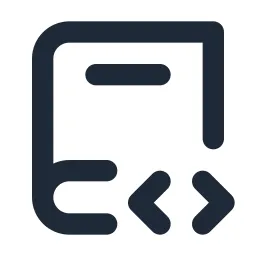 Book Code Line Icon