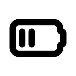 Battery 2 Line Icon