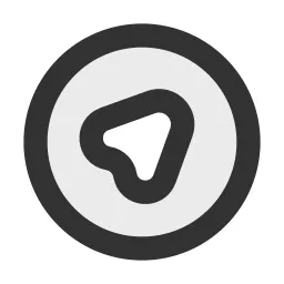 Gps Circle Duotone Icon