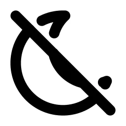 Moon Off Line Icon