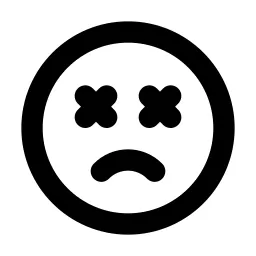 Mood Sad Dizzy Line Icon