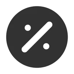Percent Circle Fill Icon