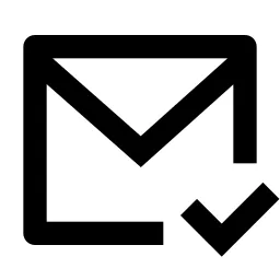 Mail Check Line Icon