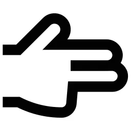 Two Finger Point Icon