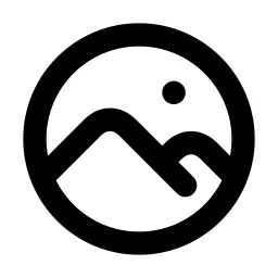 Photo Circle Line Icon