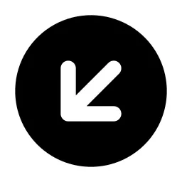 Circle Arrow Down Left Icon