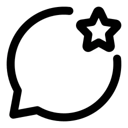 Bubble Star Icon