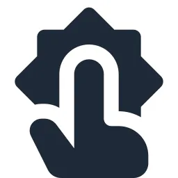 Hand Pointer Action Solid Icon