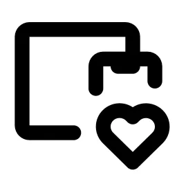 Devices Heart Line Icon