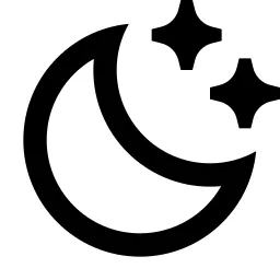 Moon Clear Line Icon