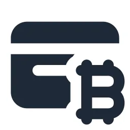 Credit Card Bitcoin Solid Icon