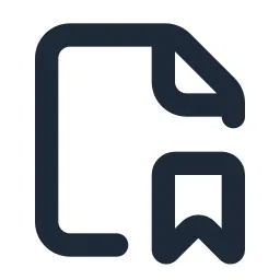 File Bookmark Line Icon
