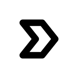 Arrow Badge Right Line Icon