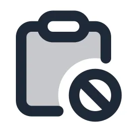 Clipboard Block Duotone Icon