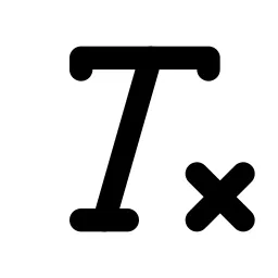 Clear Formatting Line Icon