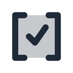Braces Check Duotone Icon