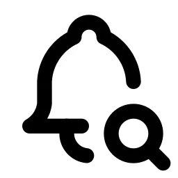 Bell Search Line Icon