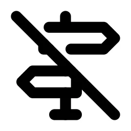 Directions Off Line Icon