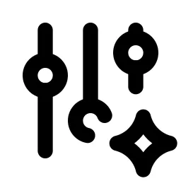 Adjustments Spark Line Icon