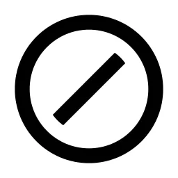 Forbid 2 Line Icon