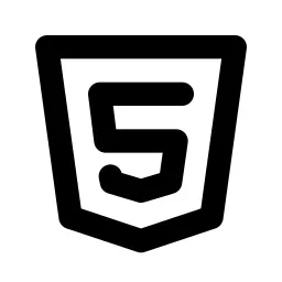 Brand Html5 Line Icon
