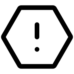 Warning Hexagon Icon