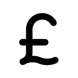 Currency Pound Line Icon