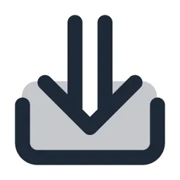 Arrow Double Out Down Duotone Icon