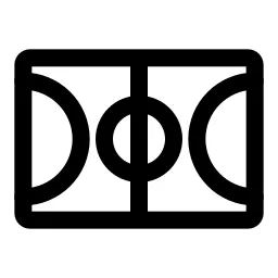 Basketball Field Icon