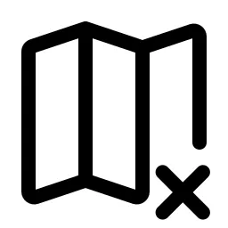 Map Xmark Icon
